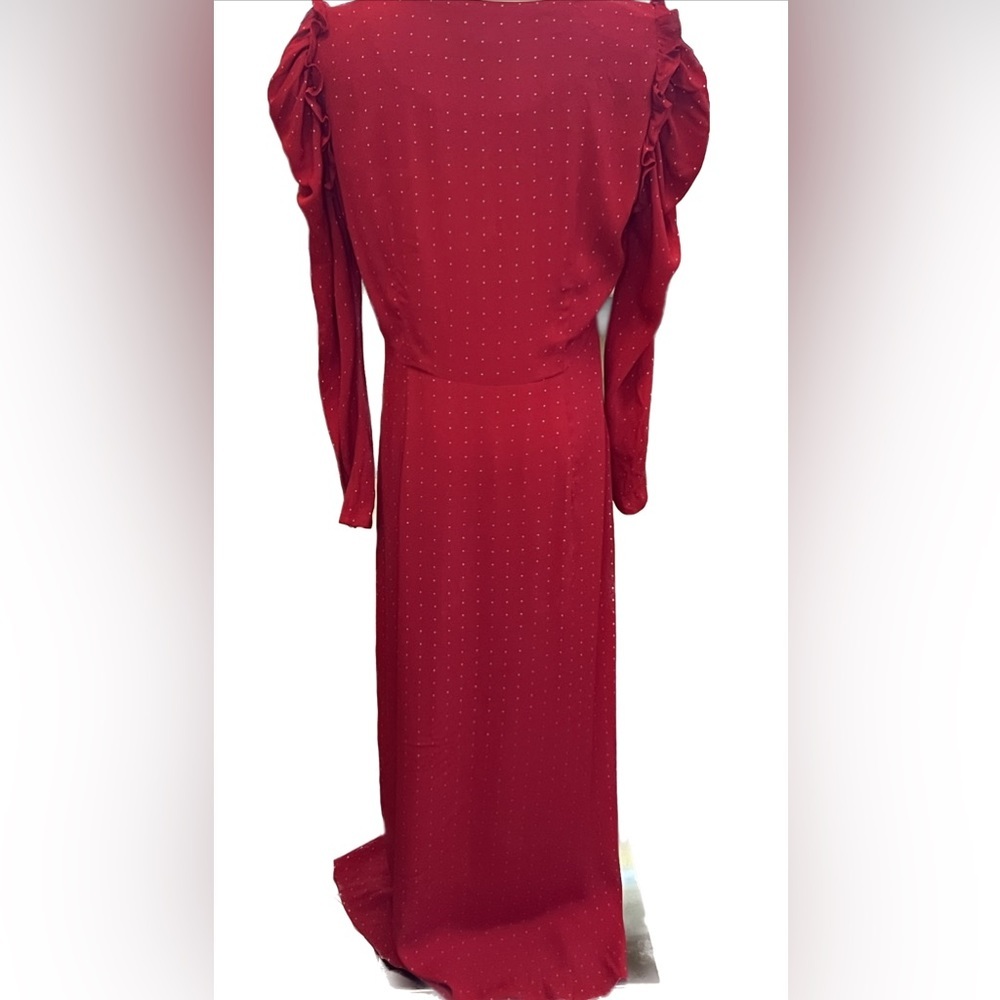 NEW J. Crew Drapey Puff Sleeve Dress in Pin Dot Size 2 - Picture 3 of 5